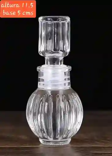 Botella Mini De Vidrio # 1 Con Tapón Hermético, Botellas De Lujo