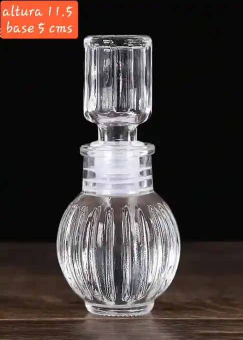 Botella Mini De Vidrio # 1 Con Tapón Hermético, Botellas De Lujo