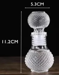 Botella Mini De Vidrio # 4 Con Tapón Hermético, Botellas De Lujo