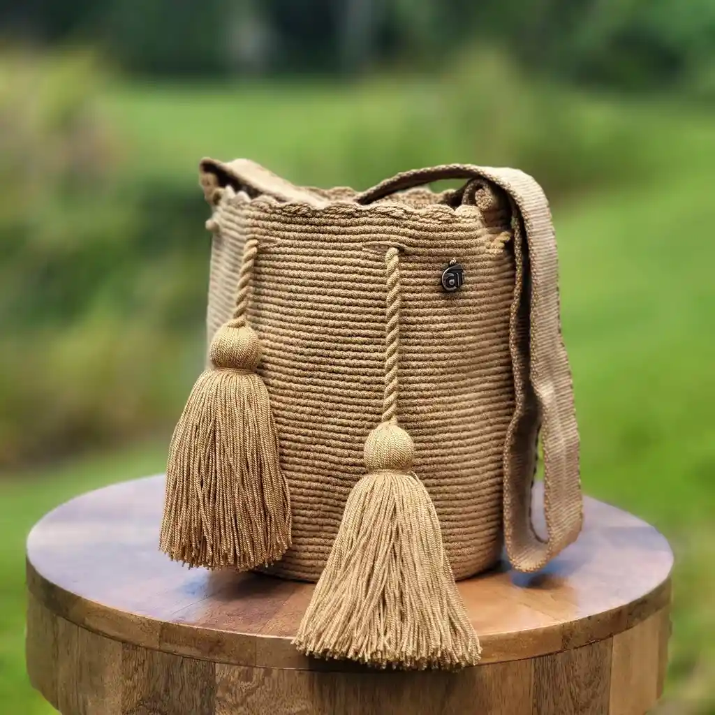 Mochila Wayuu Mediana Caqui