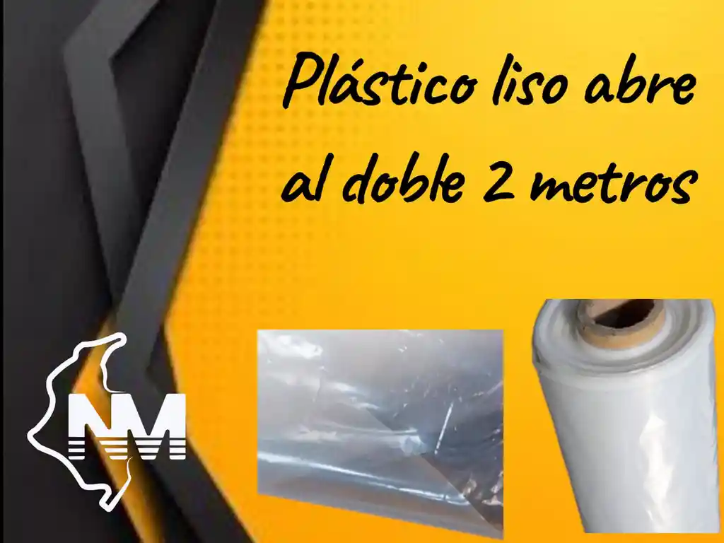 Plastico Liso Transparente Al Doble Abre A 2 Metros * Metro