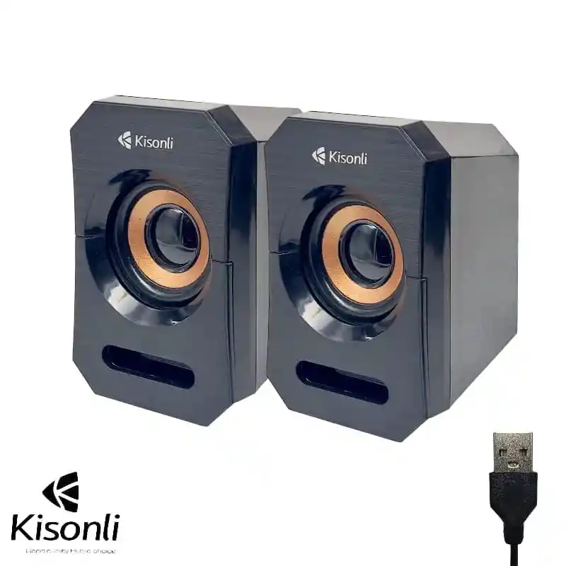Altavoces Para Ordenador Kisonli A-606 Altavoces Para Pc Y Portátil 5w/usb 2.0