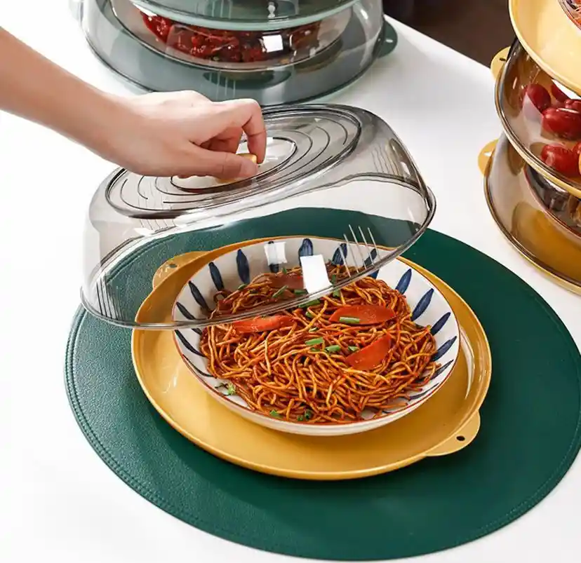 Tapa Multifuncional Microondas Para Alimentos Protector Para Platos De Comida, Cubierta Aislante Para Alimentos
