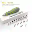 Set Destornillador 41 En 1 Múltiples Puntas Y Mango Telescópico