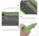 Set Destornillador 41 En 1 Múltiples Puntas Y Mango Telescópico