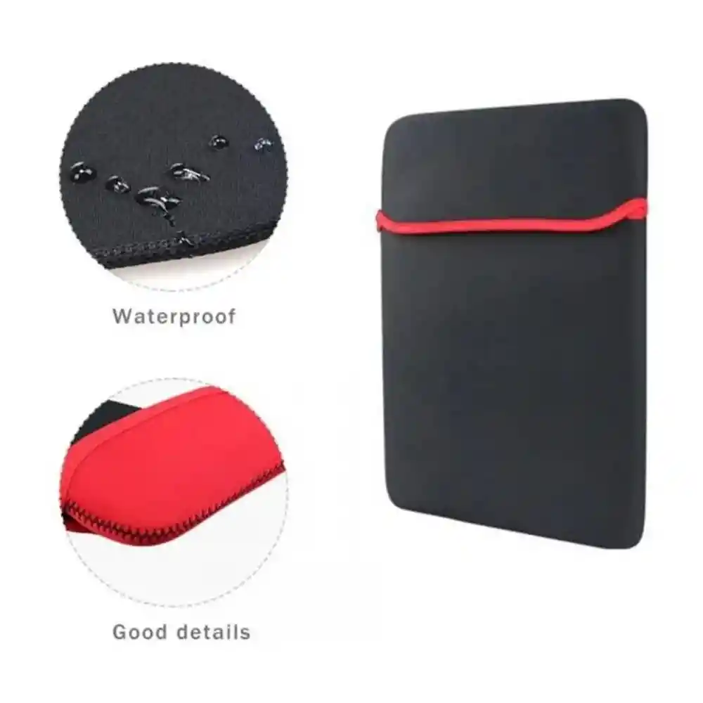 Funda Forro Portátil Neopreno Doble Faz 15 15,6 Pulgadas Negro