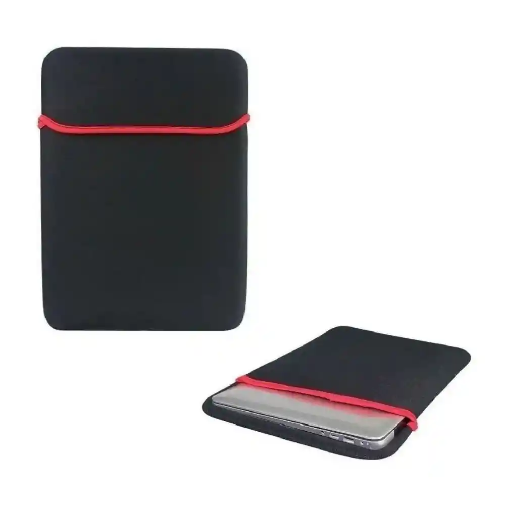 Funda Forro Portátil Neopreno Doble Faz 15 15,6 Pulgadas Negro