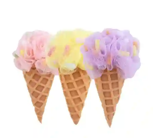 Esponja De Baño En Forma De Helado Exfoliante Divertida Y Suave Para Ducha