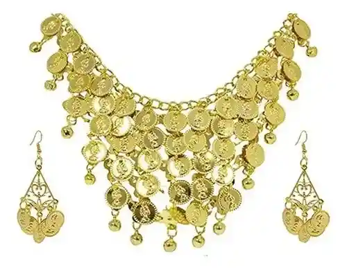 Collar De Diosa Romana Con Aretes Accesorios De Cosplay Dorado