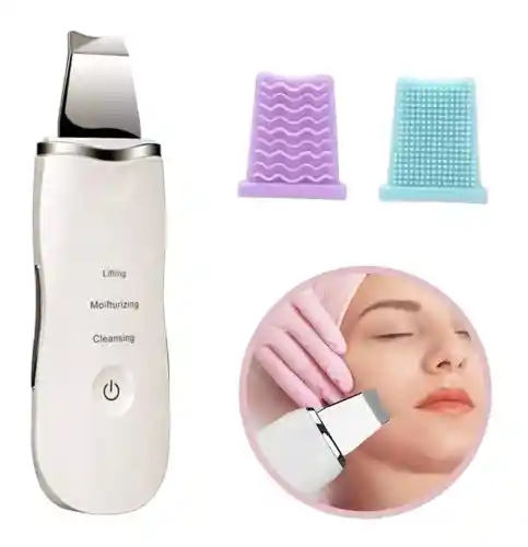 Paleta Ultrasónica Facial Espátula Limpiador Exfoliante Piel
