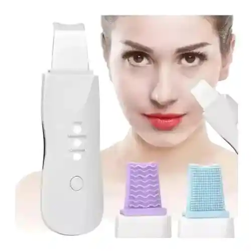 Paleta Ultrasónica Facial Espátula Limpiador Exfoliante Piel