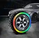 Parlante Bluetooth Forma De Llanta G2389 Con Luces Rgb