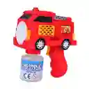 Pistola Burbujero Camion Bomberos + Liquido Burbujas