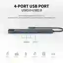 Hub Usb Tipo C 8en1 Multi Splitter Adaptador Hd Otg 4k Hdmi