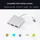 Convertidor Tipo C Usba Hdmi Cable 3en1 Para Macbook Pc Cel