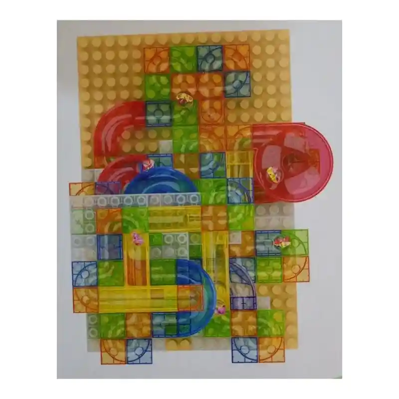 Juguete Pista Armatodo De Laberinto Piquis Canicas Track Maze 306 Pz Ref 940it