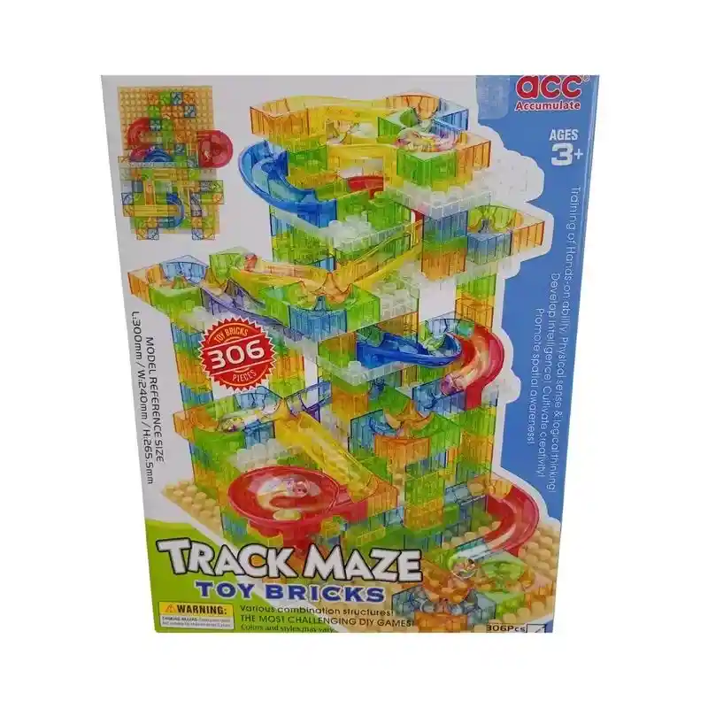 Juguete Pista Armatodo De Laberinto Piquis Canicas Track Maze 306 Pz Ref 940it
