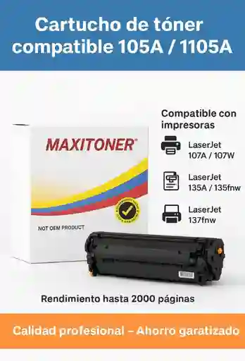 Toner 105a-x Con Chip Generico