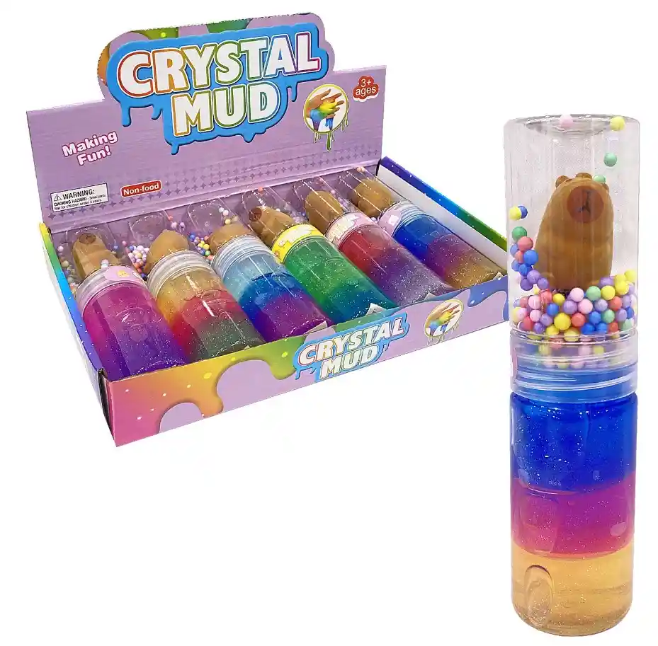 Slime Con Pinza De Capibara Y Pepitas 22cm
