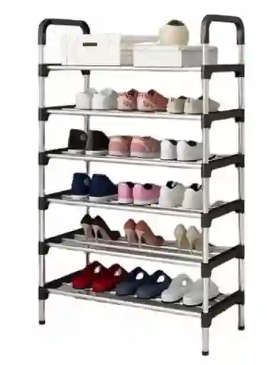 Zapatero Metálico De 6 Niveles – Organizador Vertical De Calzado