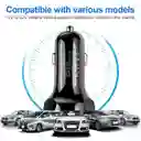 Cargador De Auto Carro 3 Puertos Usb Carga Rapida 35w Negro