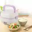 Lonchera Metálica Porta Calentadora Eléctrica De Comida