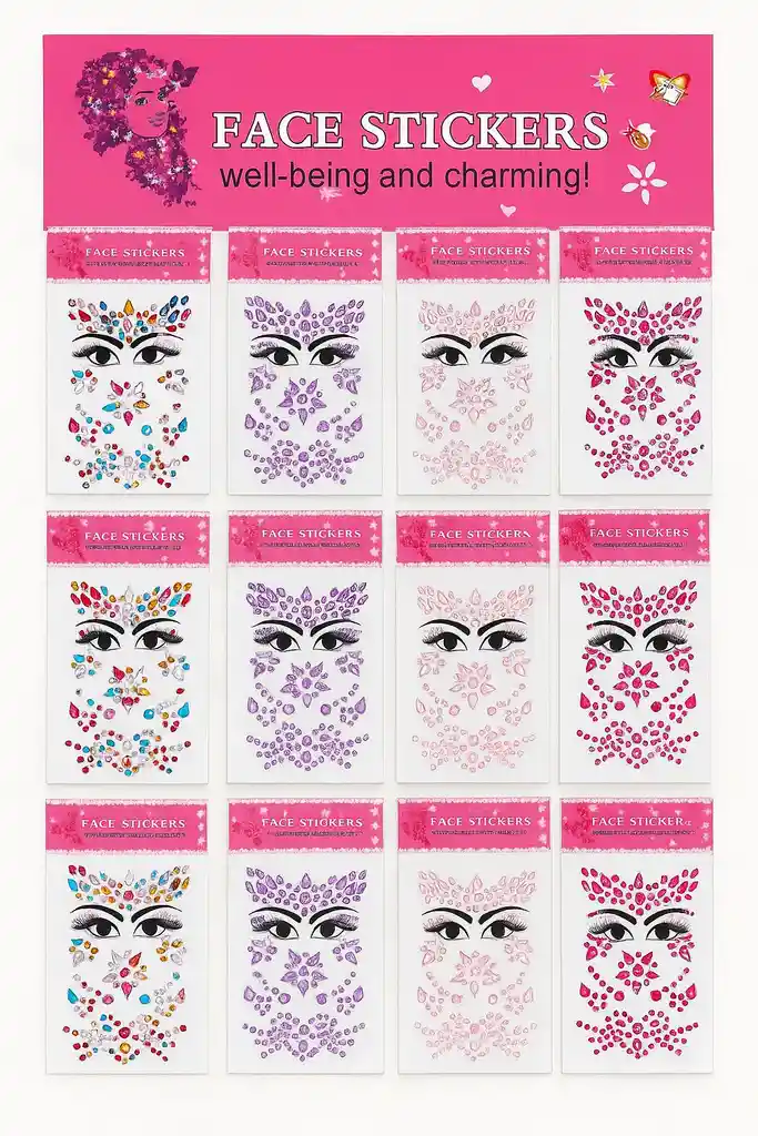 Gemas Adhesivas Pequeñas Para Maquillaje De Rostro Cara Piedras Para Rostro