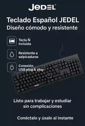 Teclado Usb Jedel K-13 Cable