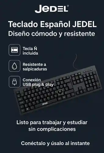 Teclado Usb Jedel K-13 Cable