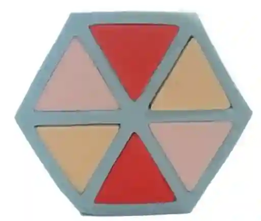 Esponja Pomo Para Maquillaje De Rostro En Forma De Hexagono Por 6 Piezas