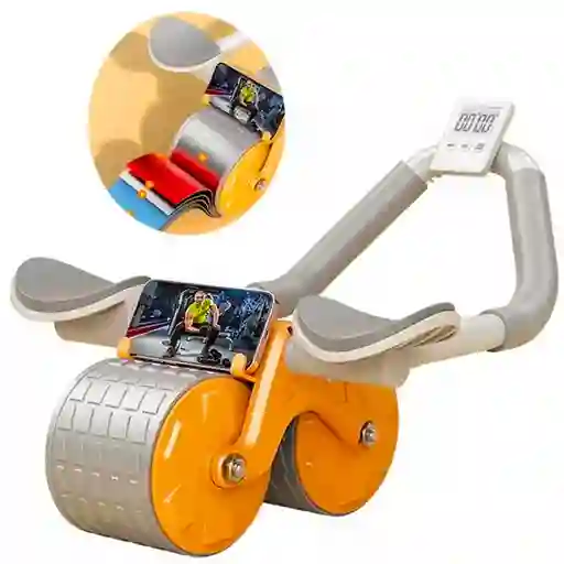 Rueda Abdominal Rebote Automático Con Temporizador