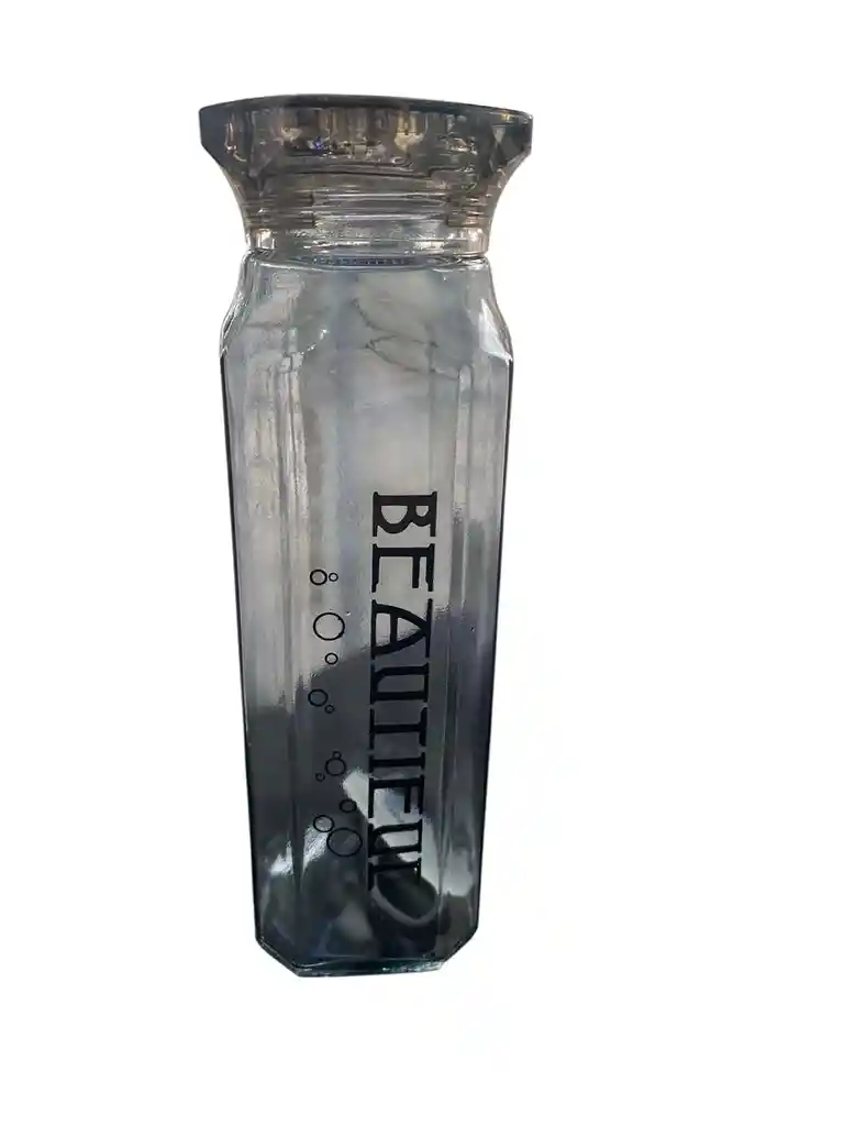 Botella Botilito En Vidrio Cuadrado Agua