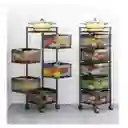 Carro Auxiliar De Cocina Organizador Multifuncional 5 Canastas