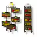 Carro Auxiliar De Cocina Organizador Multifuncional 5 Canastas