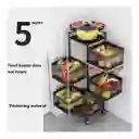 Carro Auxiliar De Cocina Organizador Multifuncional 5 Canastas