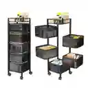 Carro Auxiliar De Cocina Organizador Multifuncional 5 Canastas