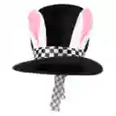 Sombrero Mago Copa Alta Orejas Largas Conejo Disfraz Liebre