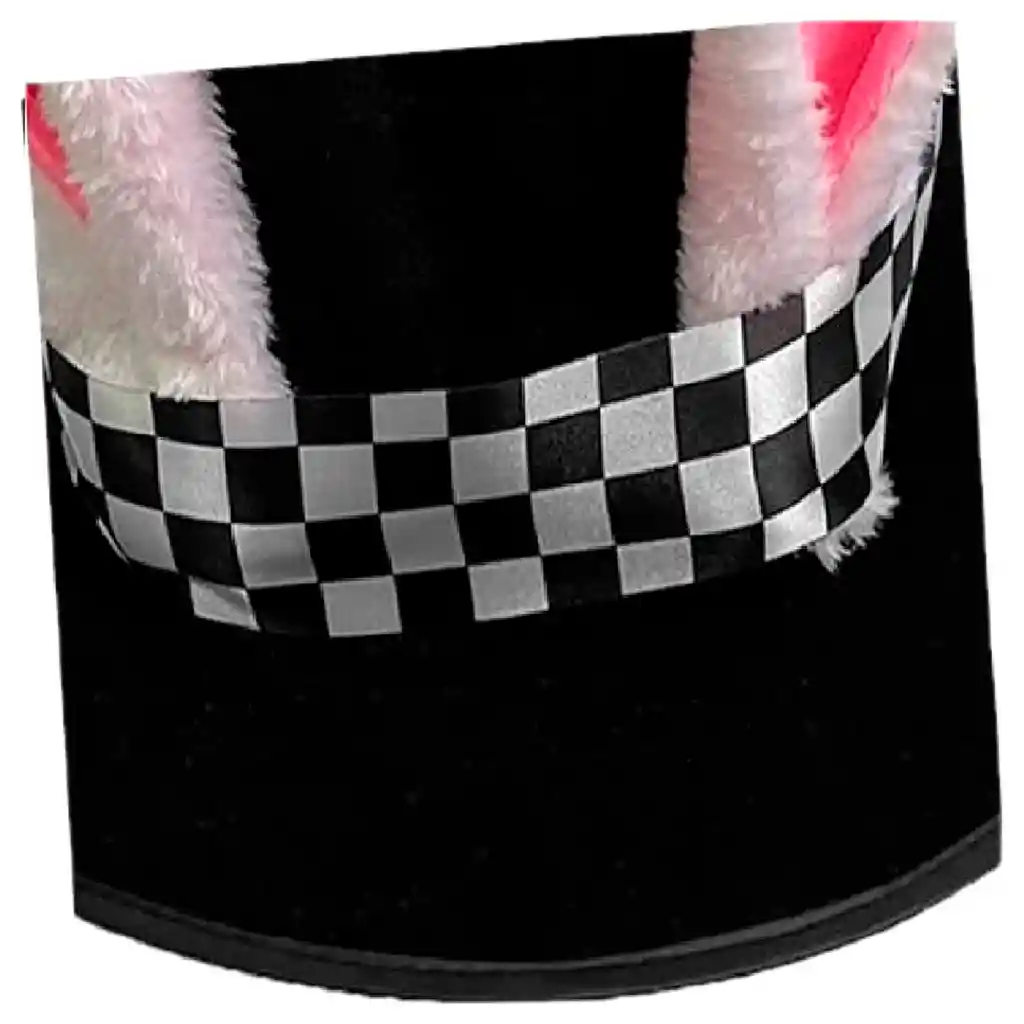 Sombrero Mago Copa Alta Orejas Largas Conejo Disfraz Liebre