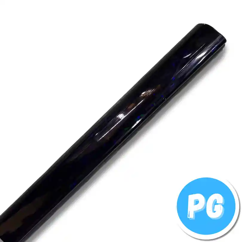 Rollo De Papel Hologramado X10 Cuartos De Pliego Negro