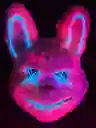 Máscara Led De Oso Y Conejo