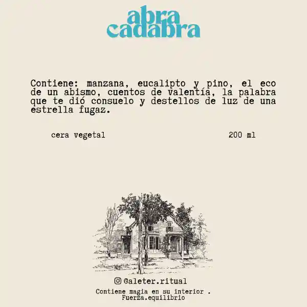 Vela Artesanal Abracadabra