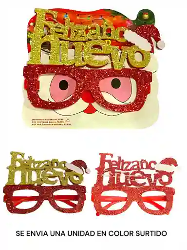 Gafas De Feliz Año Nuevo Con Luces. Colores Surtidos Ref Jb0932