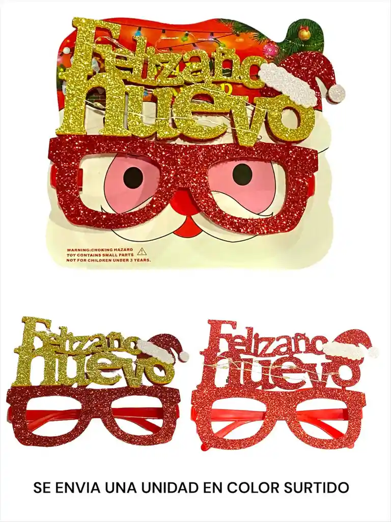Gafas De Feliz Año Nuevo Con Luces. Colores Surtidos Ref Jb0932