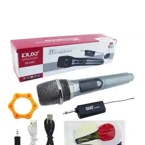 Microfono Inalambrico Recargable Dx-u801
