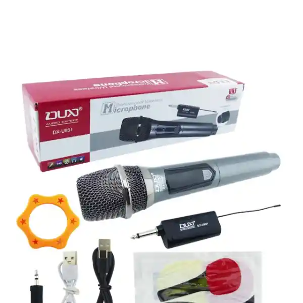 Microfono Inalambrico Recargable Dx-u801