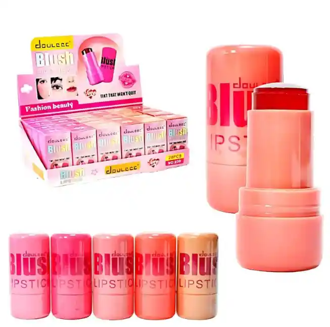 Rubor Gelatina Blush En Barra Retractil Maquillaje Para Rostro Lipstick