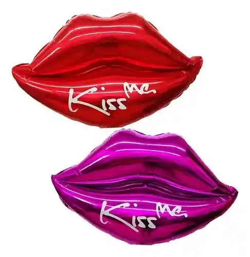 Globo Beso Kiss Me X 1 Unid Rojo
