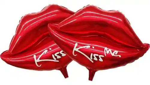 Globo Beso Kiss Me X 1 Unid Rojo