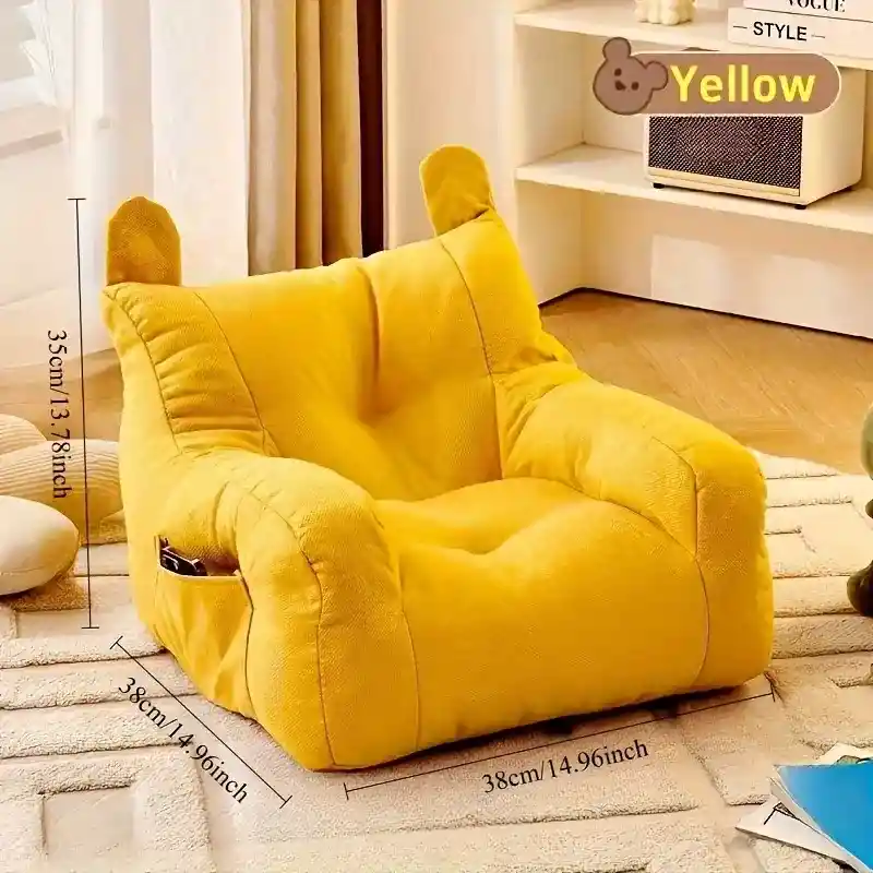 Sofa Mini Deluxe Color Amarillo Para Pgato O Perro - Largo 35 Cm X 40 Cm Ancho