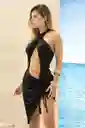 Vestido 4667 Asimétrico M Negro Mapalé
